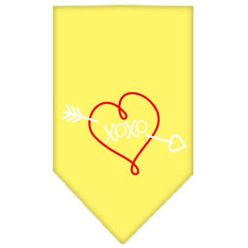 XOXO Screen Print Bandana Yellow Large